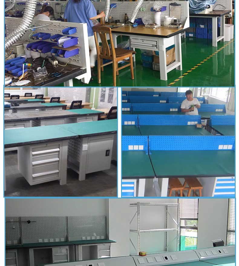 防靜電工作臺(tái)學(xué)校實(shí)訓(xùn)桌子重型鉗工臺(tái)工具掛架車間組裝維修操作臺(tái)