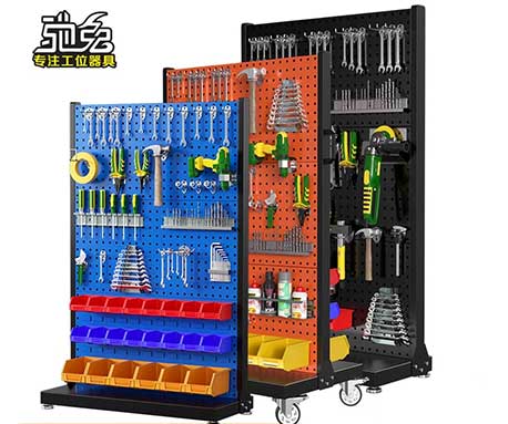 馳兔方孔工具掛板車間維修工具架子置物架物料架五金展示貨架掛鉤